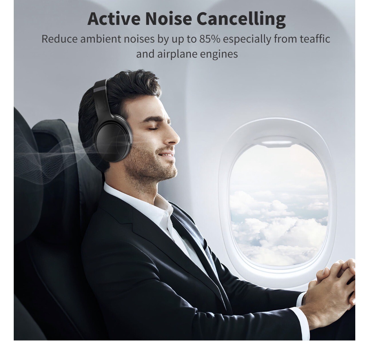 VILINICE Noise Canceling Headphones, Wireless Bluetooth Headphones