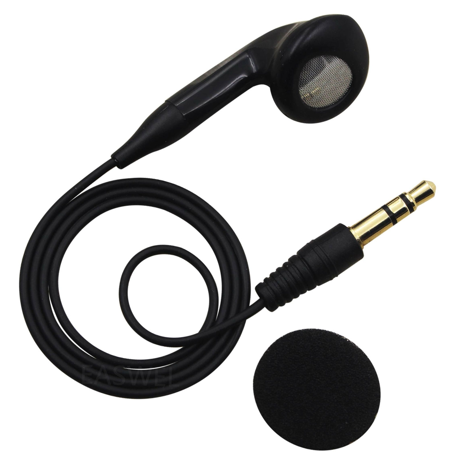 45cm 3.5mm Male AUX Single Mono Wire Earphone In Ear Headphone Headset Phone MP3