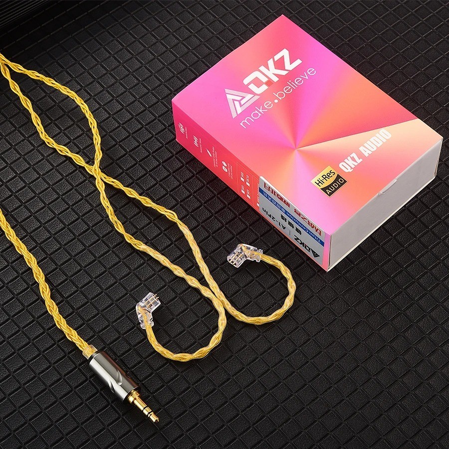 QKZ T1 Upgrade Cable 0.75mm QDC 3.5mm for KZ ZSN Pro EDX TRN Earphones