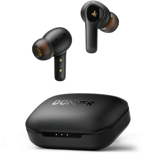 Donner Noise Cancelling Wireless Earbuds Bluetooth 5.2 Earphones 4 Mics