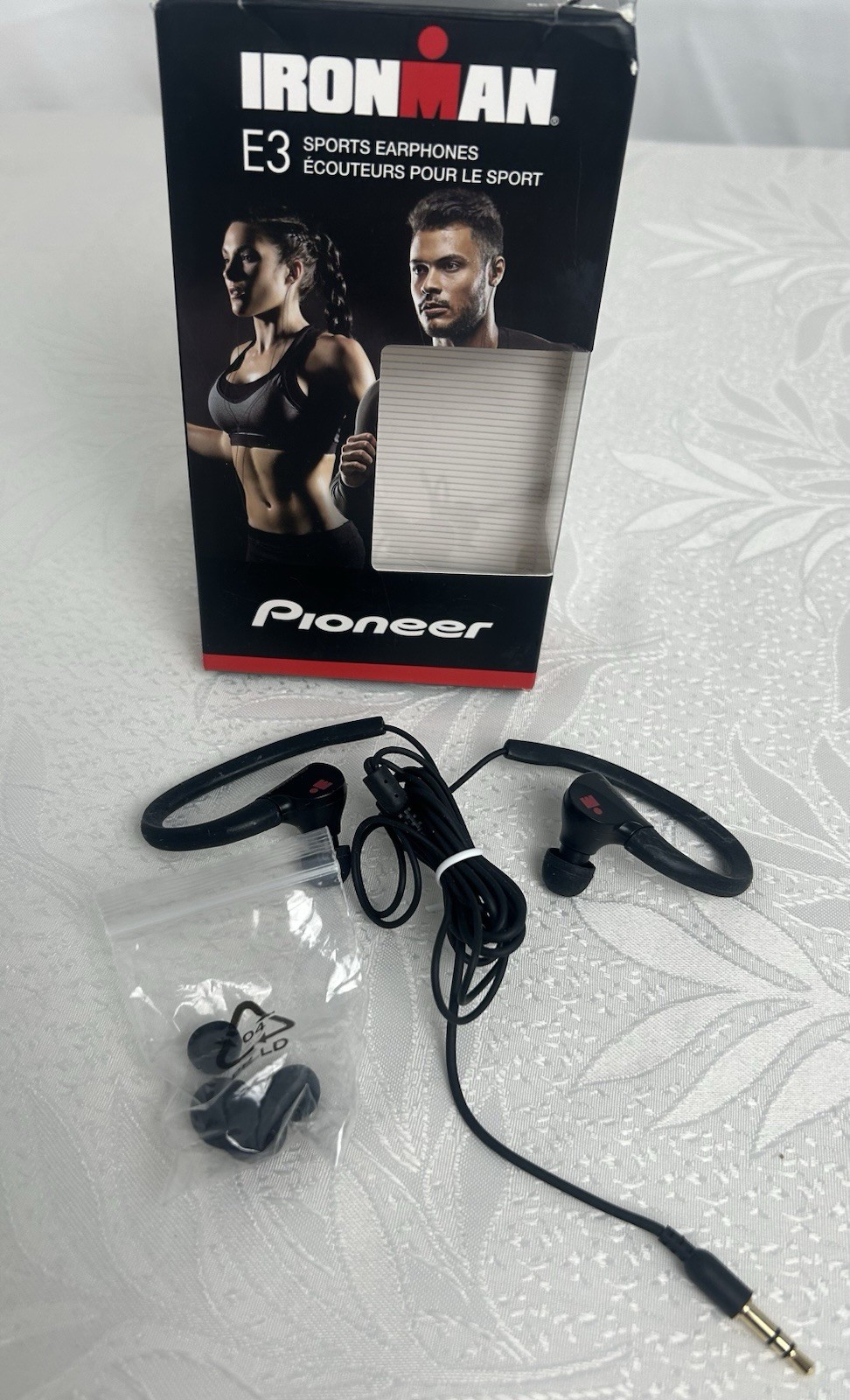 Pioneer SE-E3M(B) IRONMAN Sports Sweat-Proof Ear-Hook 3.5mm 1.2m Black