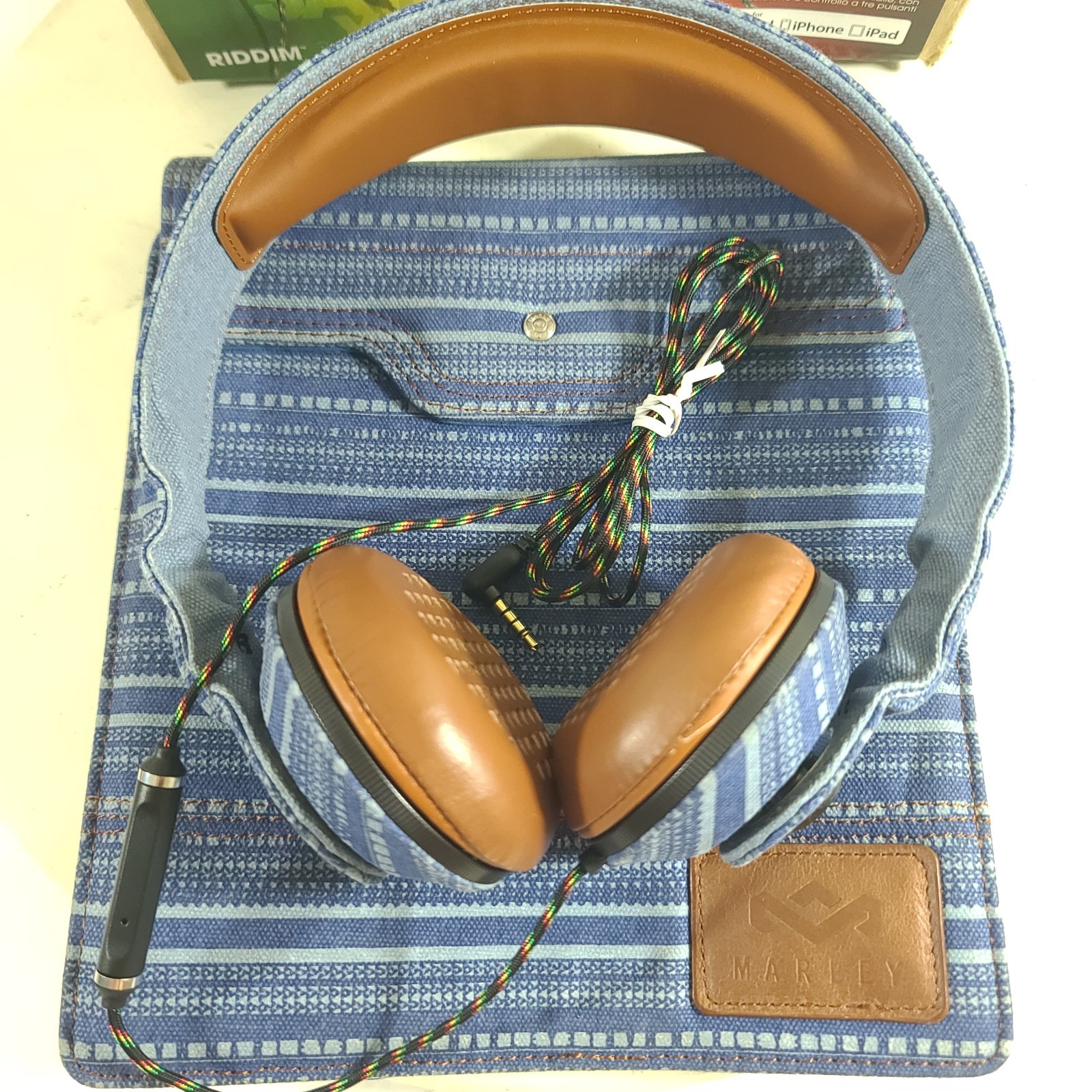 MARLEY Jammin Collection Wired Headphones With Travel Bag NEW IN OPEN BOX!