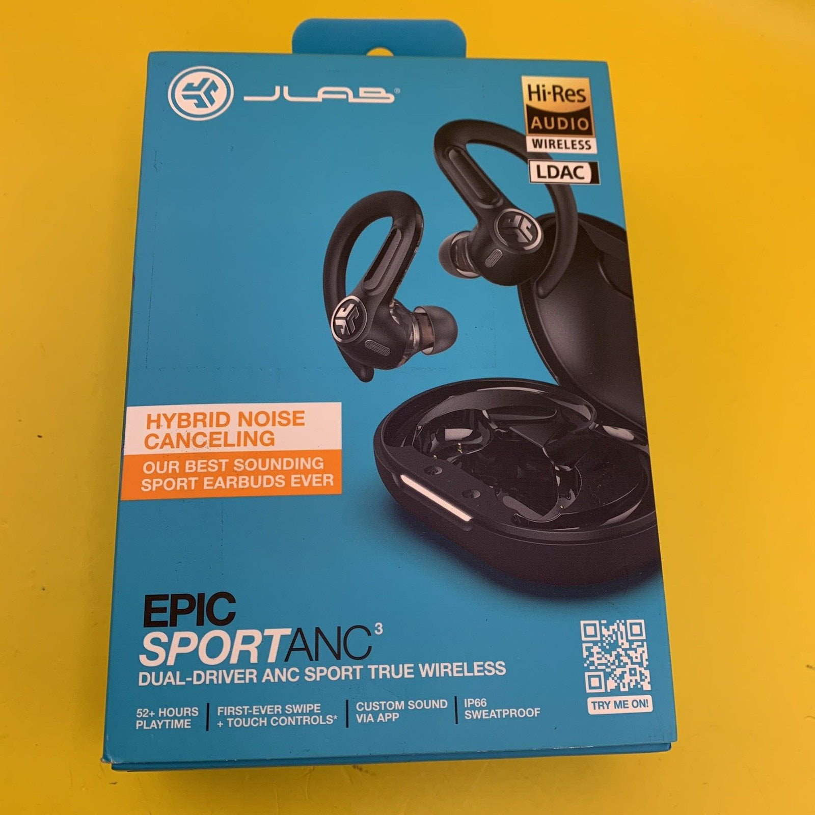 NEW JLab – Epic Sport ANC 3 True Wireless Earbuds – Black ⚡SHIP SAME DAY FREE⚡