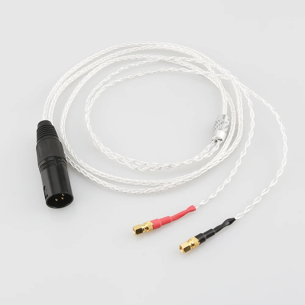 8Cores OCC Headphones Upgrade Cable Replaceme for Hifiman He-5 He-6 He-500 HE560