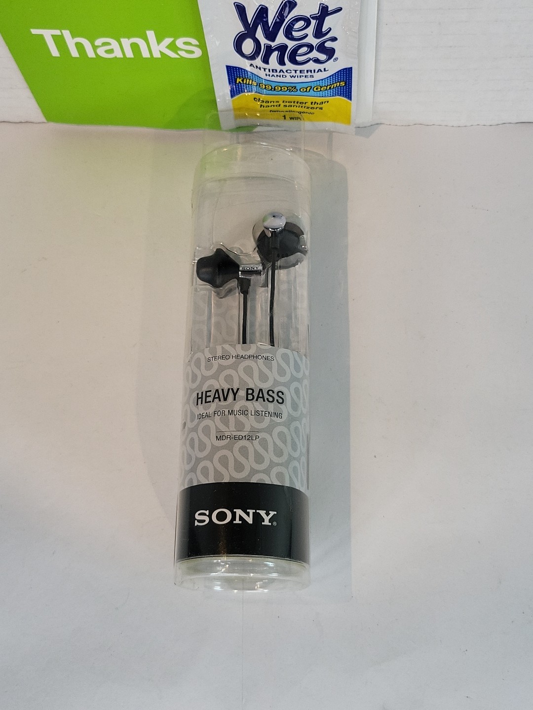 Sony MDR-ED12LP Heavy Bass Booster Stereo Headphones Black/Silver 2009- Sealed !