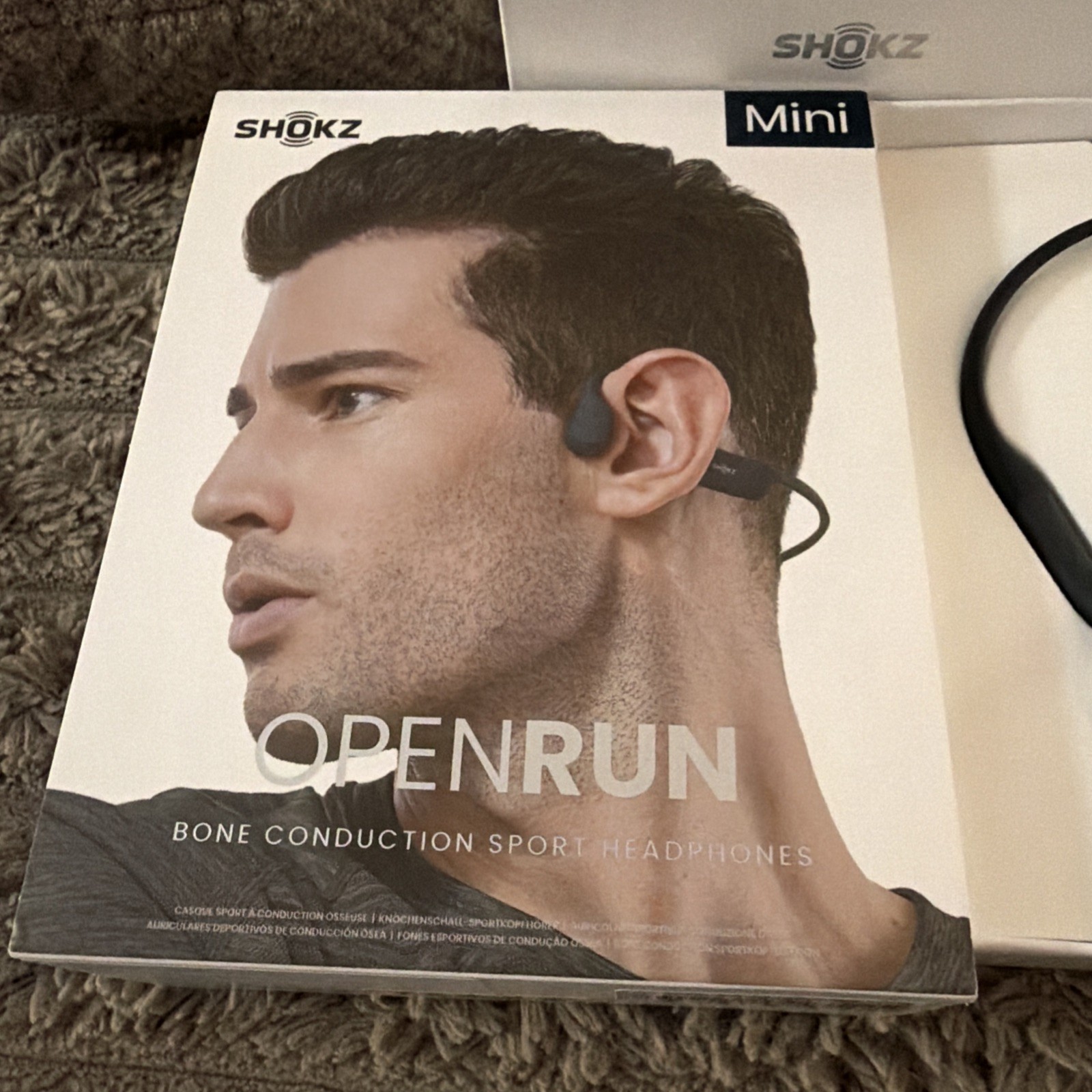 SHOKZ OpenRun MINI Wireless Bluetooth Bone-Conduction Sport Headphones – Black