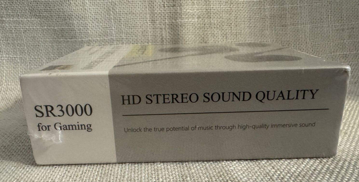 KASOTT Soundrealm SR3000 Dynamic Driver Wired Earphones for Gaming Black Sealed