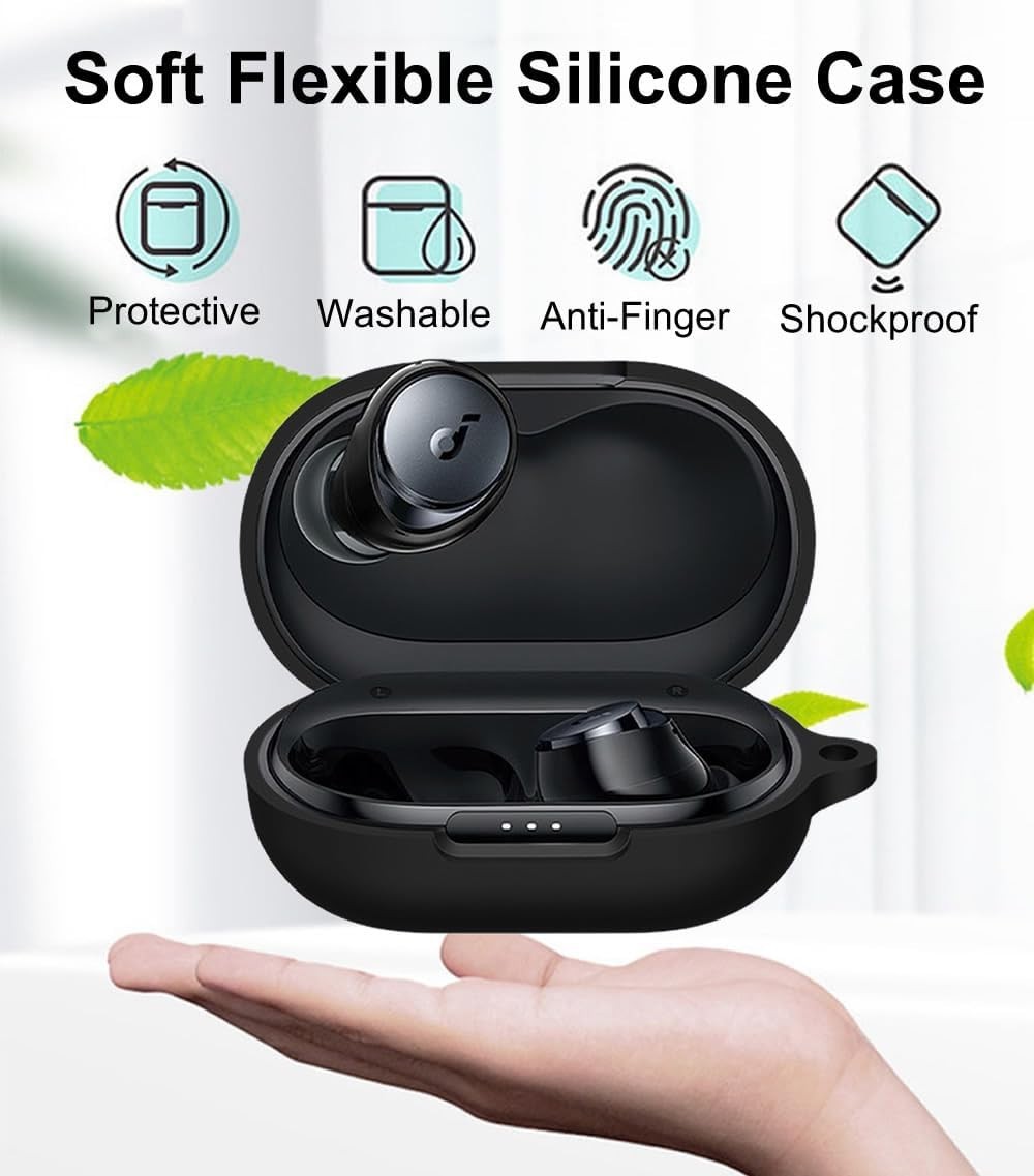 Soundcore Space A40 Silicone Ear Tips Kit with Carabiner & Protective Case
