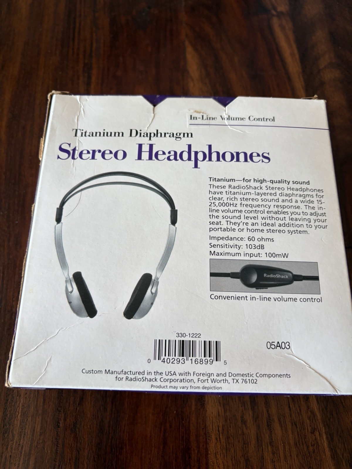 Radio Shack Pro 35A Titanium Stereo Headphones Black Gray Silver