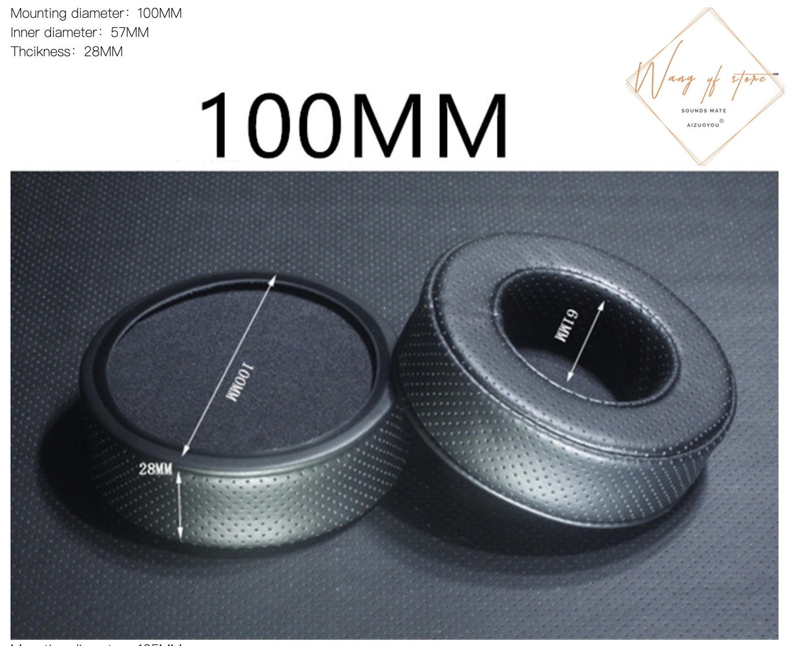 Round Perforated Breathable Memory Foam Earpads For Razer Sony AKG ATH Headphone