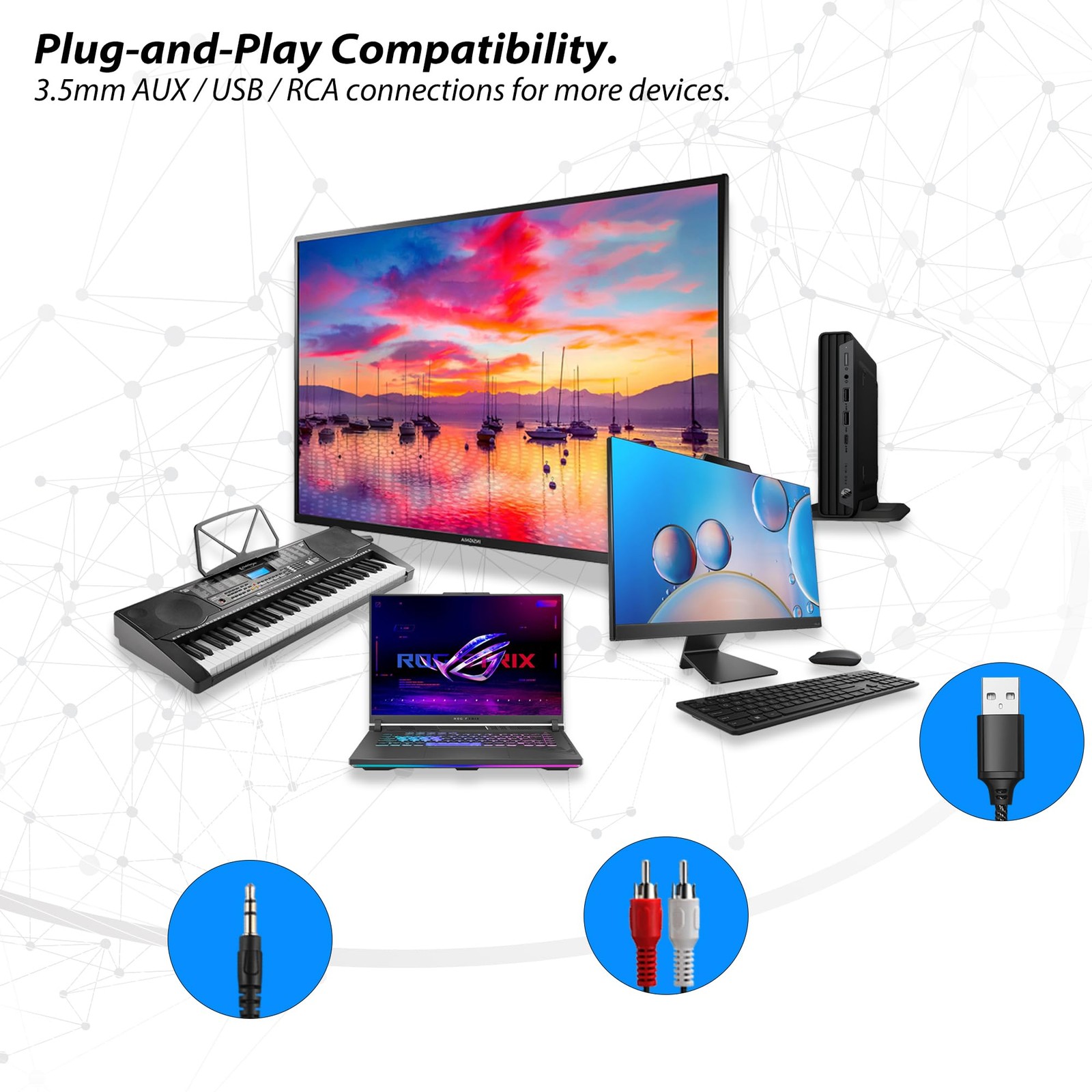 Upgrade Extra Long Cord Headphones for TV & PC with Volume Control, 18 Feet /…