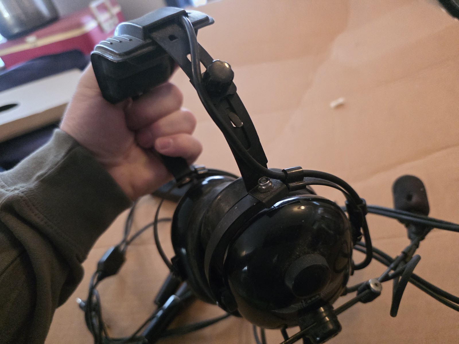 ASA Pilot Headset Dual Plug Airplane Aviation Aircraft Headphones Excellent