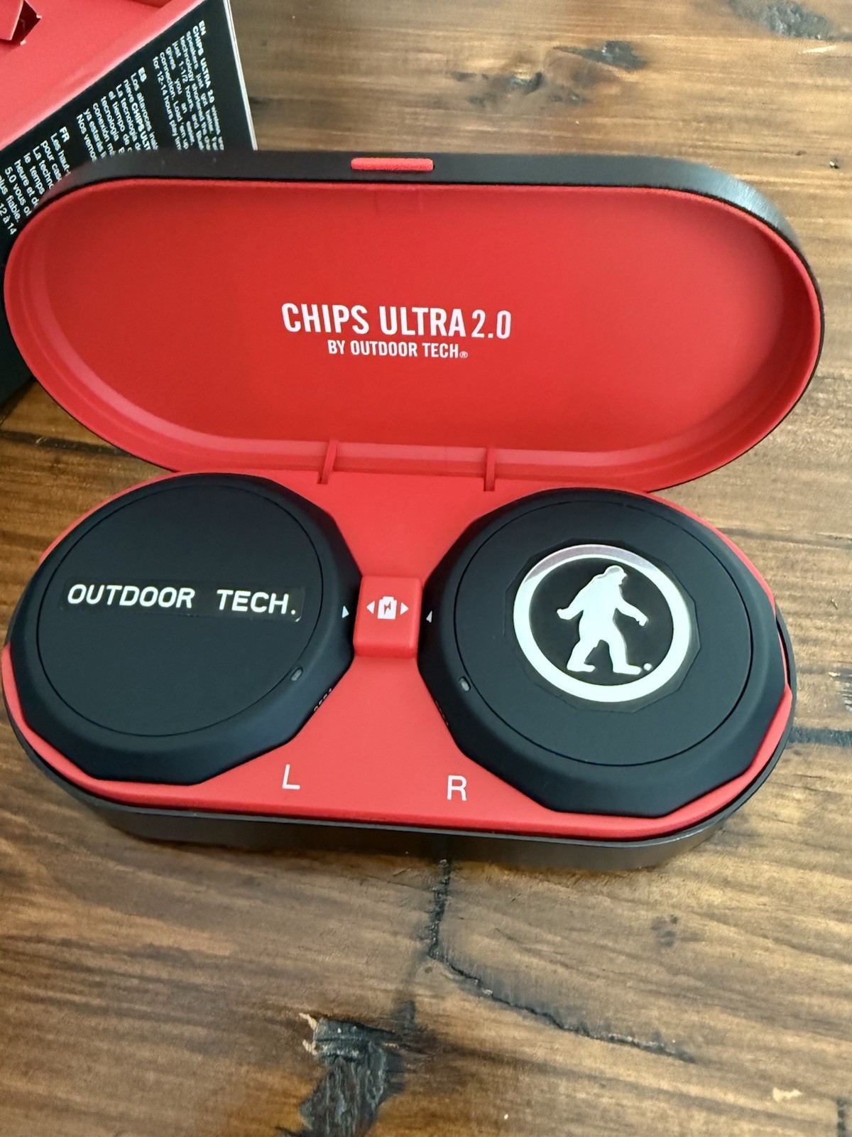 Outdoor Tech Chips Ultra 2.0 True Wireless Bluetooth Helmet Audio Speakers Black