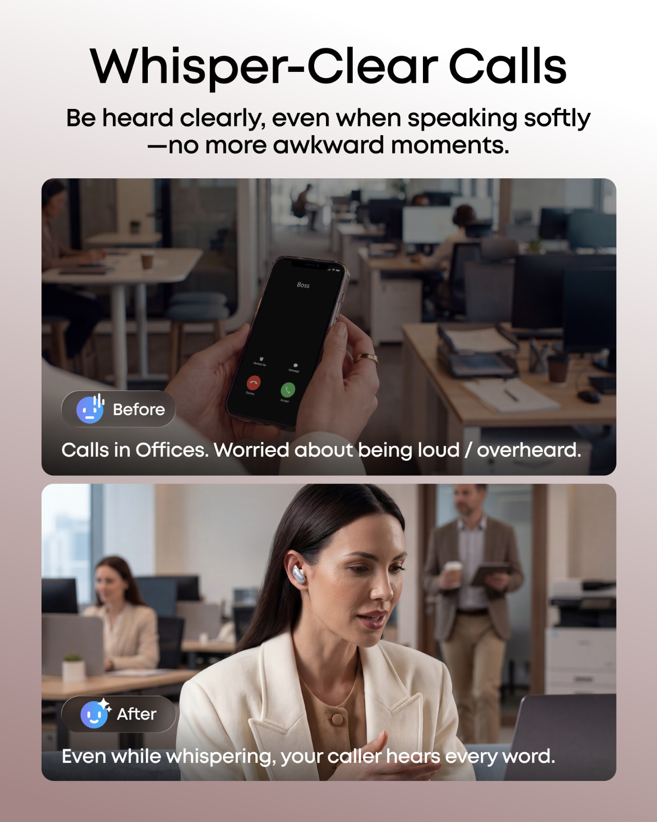 Anker soundcore Liberty 5 Pro, ANKER Thus™ Al Chip, Whisper-Clear Calls