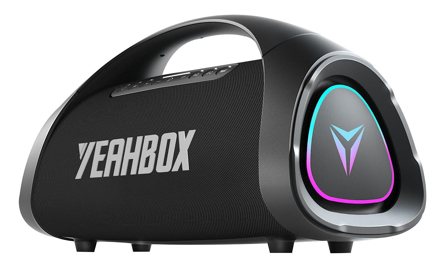 YEAHBOX Sonic Boom MAX 300W Max Large Bluetooth Speaker Loud, Massive Black