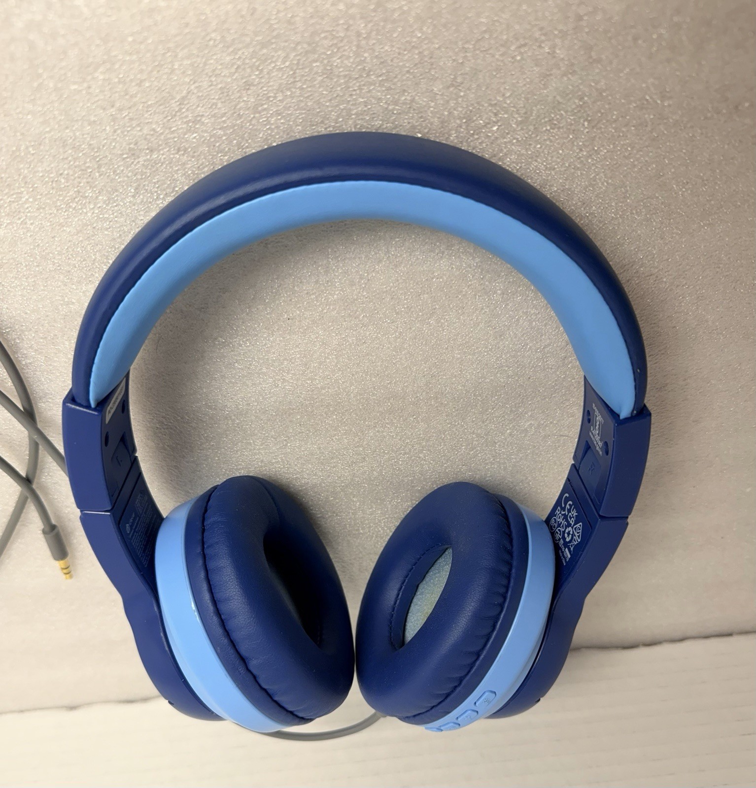 iClever BTH12 Kids Blue Wired Headphones, Over The Ear, With Audio Cord