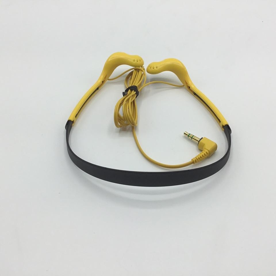 Sony Sports Lightweight Vertical Wired Headphones – Yellow (MDR-W014)