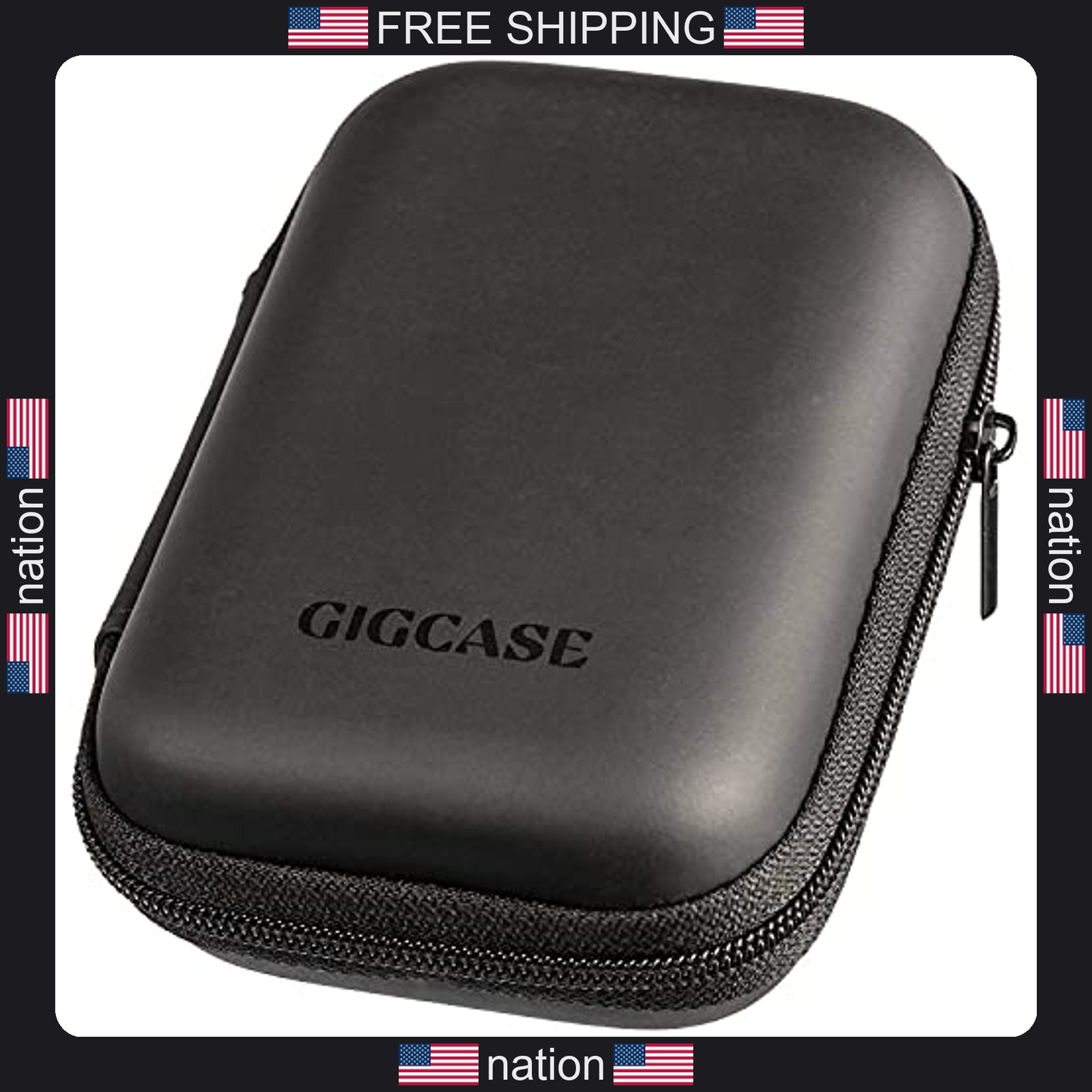 IEM Case for in-Ear Monitors, Headphones & Earbuds ? EVA Travel Storage Bag for