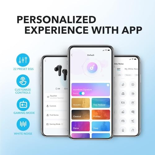 Soundcore by Anker P20i True Wireless Earbuds, 10mm Drivers with Big Black