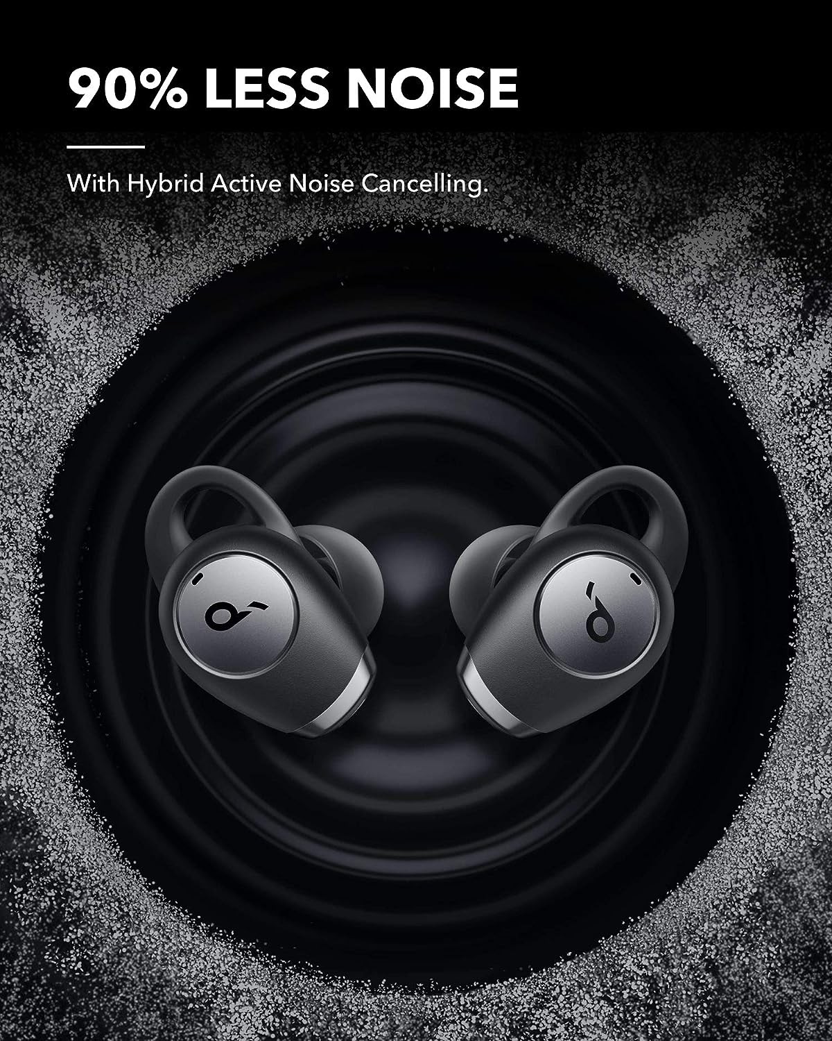 Soundcore by Anker Life A2 Noise Cancelling Wireless Earbuds BLACK A3935011