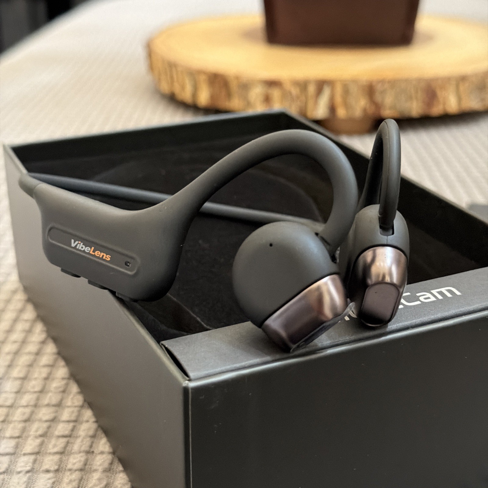 MusicCam World’s 1st Bone Conduction Headphones, Hand-Free POV Camera Headphones