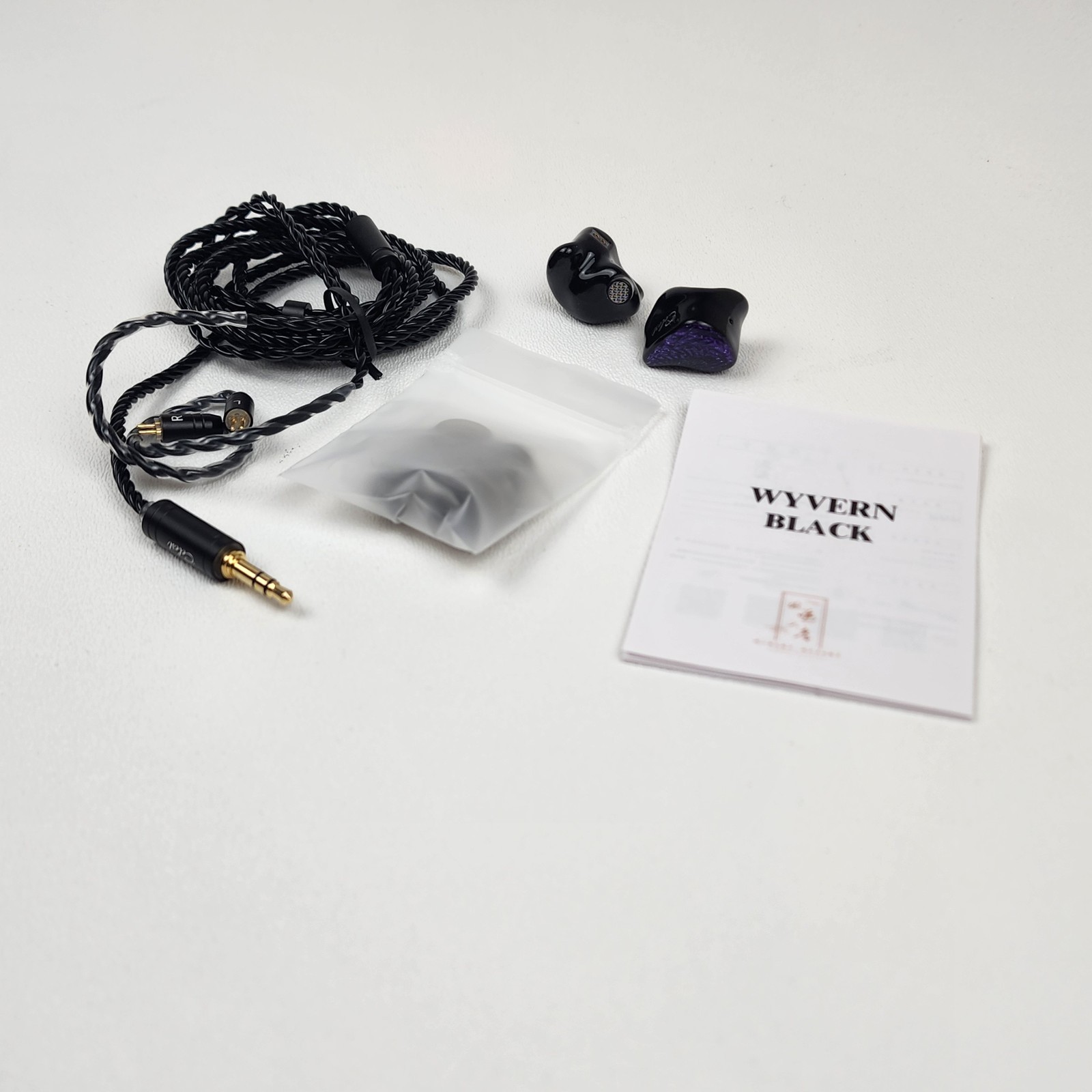 Kinera Celest Wyvern Black Purple HiFi IEM Earphones 10mm Gaming Earbuds