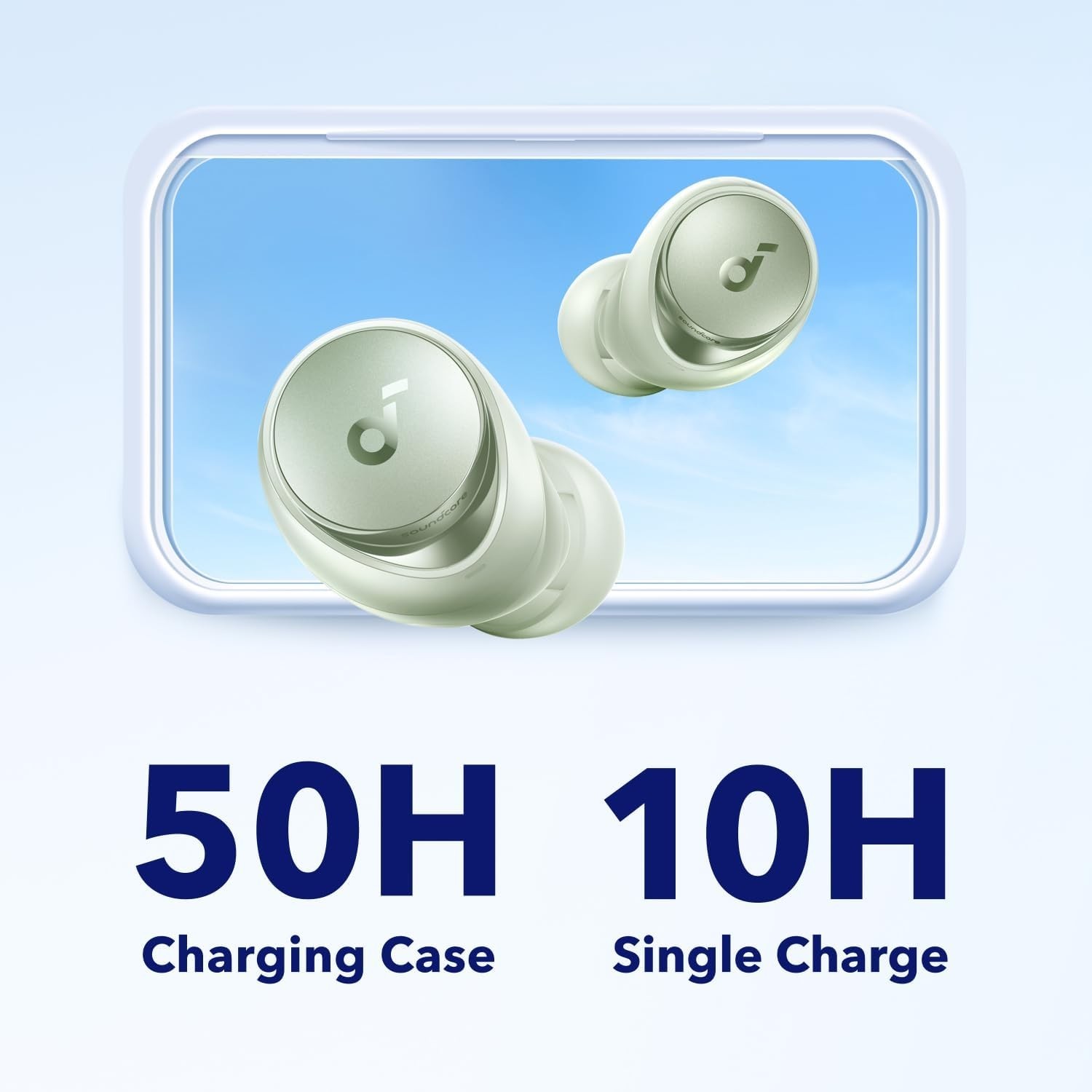 Soundcore Space A40 Wireless Earbuds Auto-Adjustable ANC Hi-Res Sound 50Hr Play