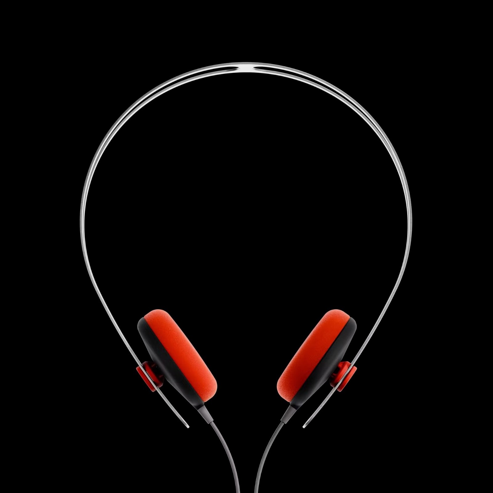 AIAIAI Blood Orange Tracks 3.5mm On-Ear Headphones with Microphone Brand New