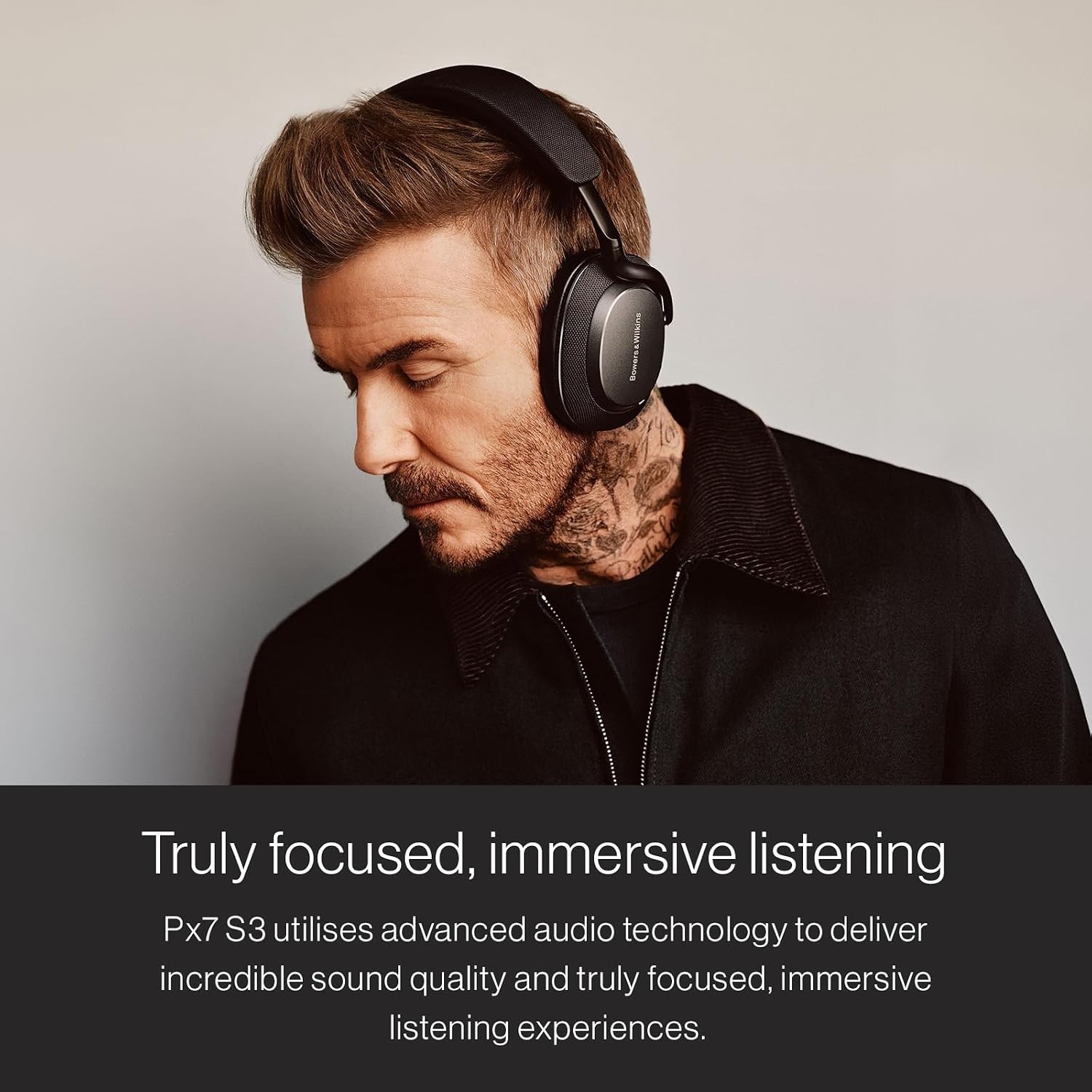 Bowers & Wilkins Px7 S3 White/Silver Wireless Bluetooth Over-Ear Headphones