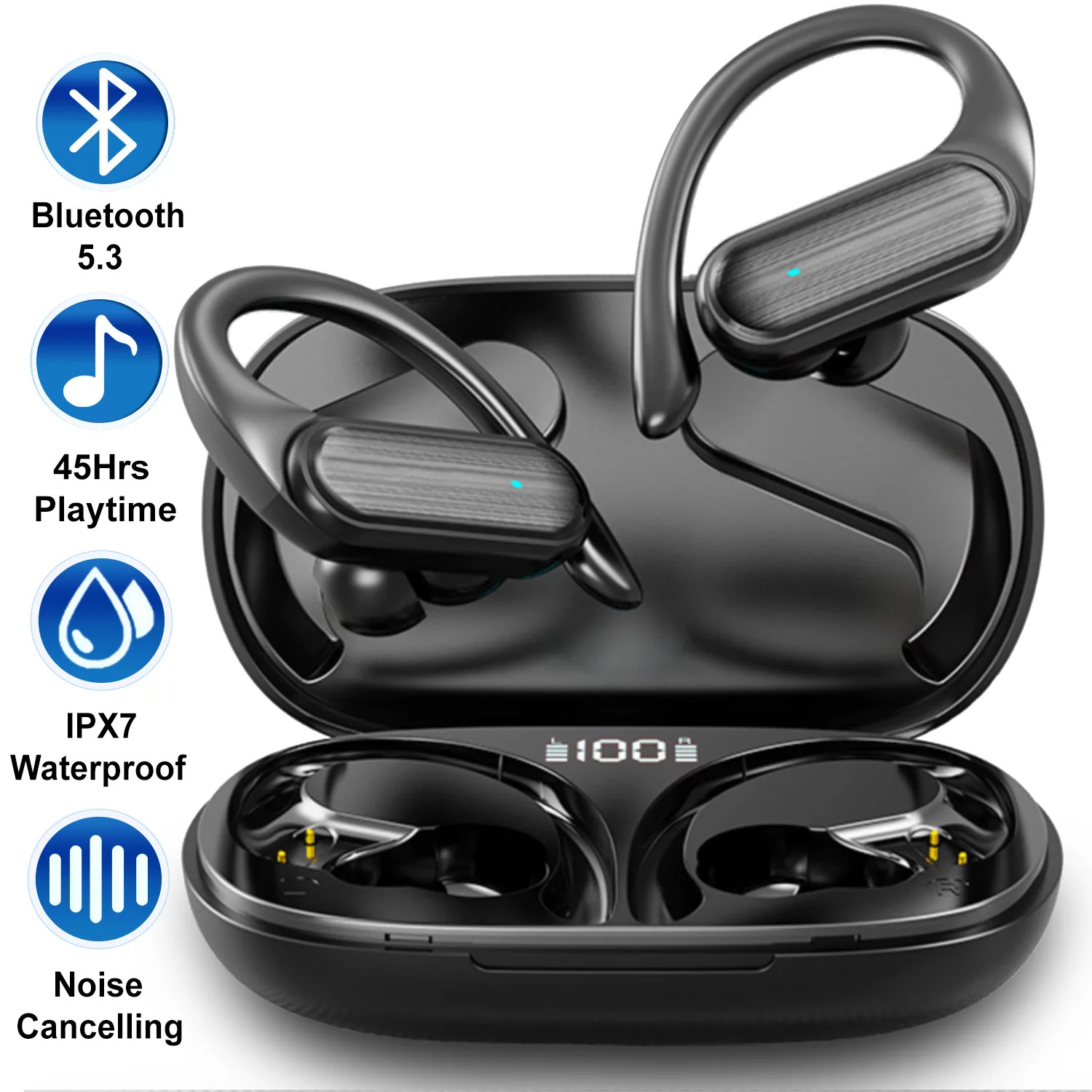 Immerse Yourself: Noise Cancelling Earbuds with 45H Playtime