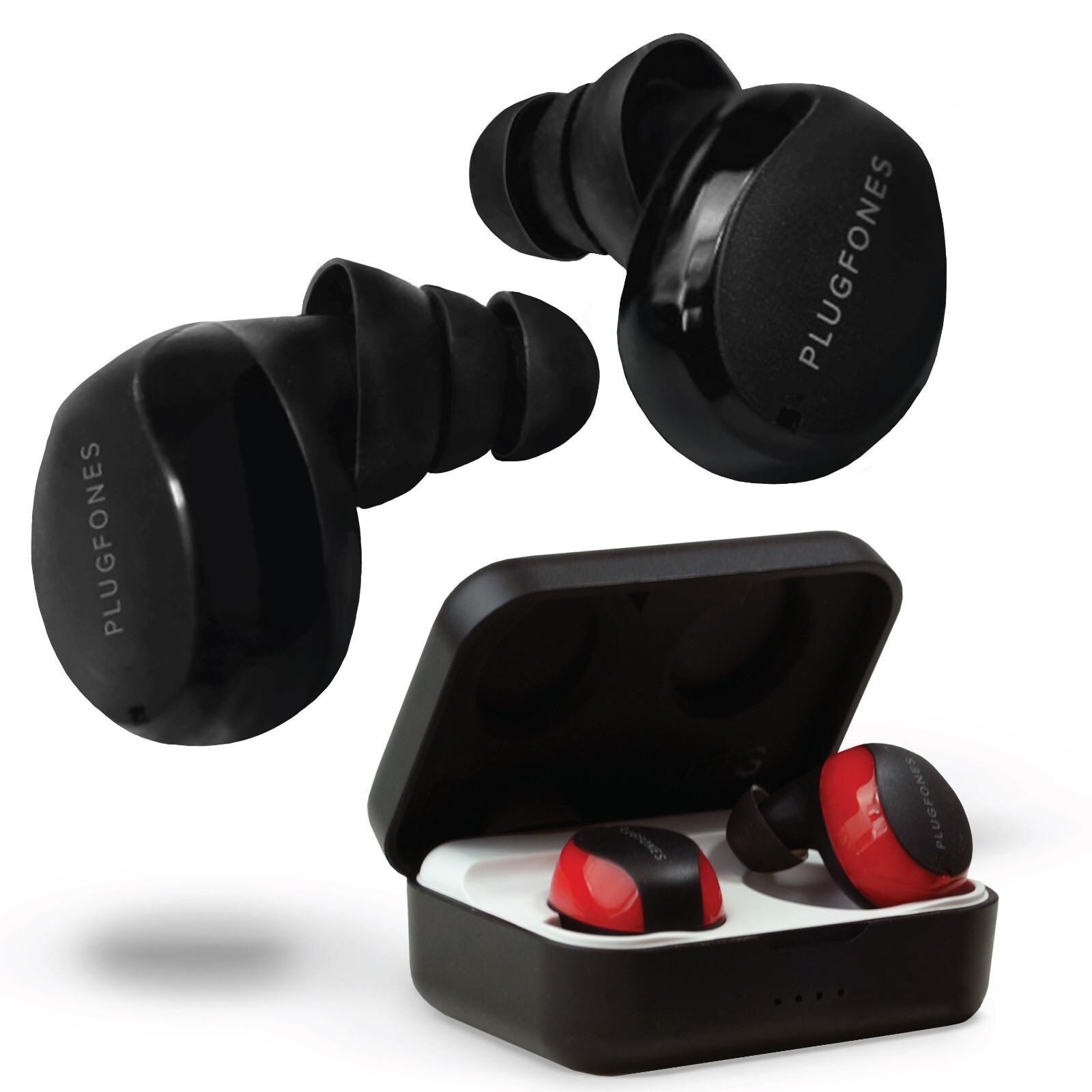 Plugfones Sovereign Duo True Wireless Bluetooth Earplugs with Earphones