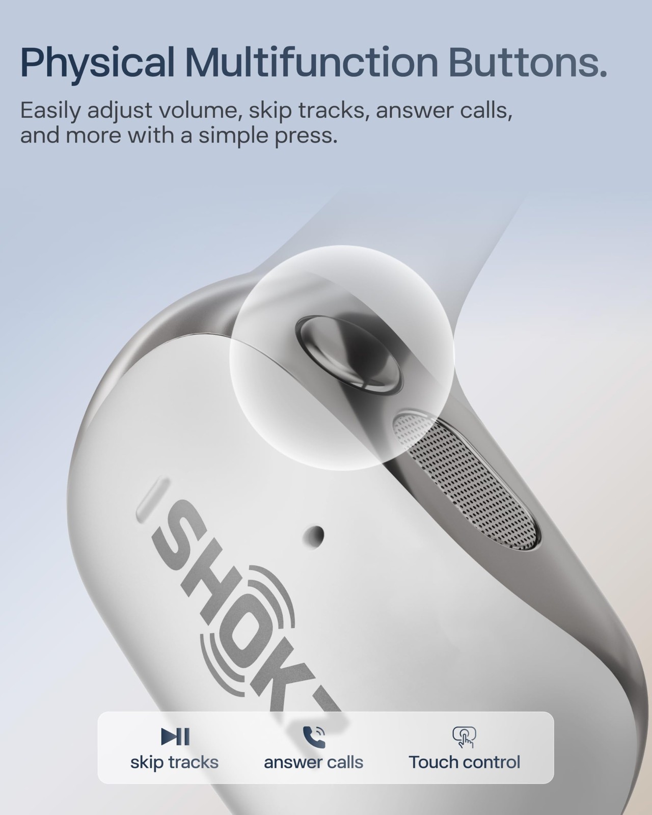 SHOKZ New OpenFit 2+ Open-Ear Headphones, Dolby Audio Enabled, Comfortable Ea…