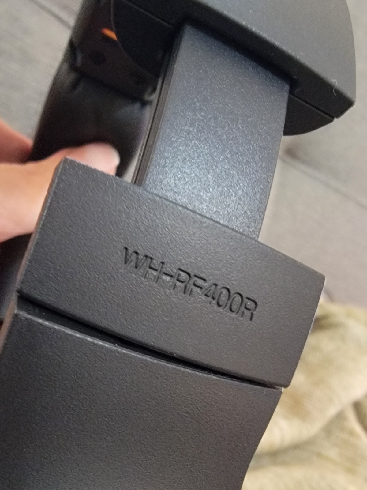 Sony WH-RF400 Black RF Wireless TV Headphones w/ TMR-RF400 Transmitter Base