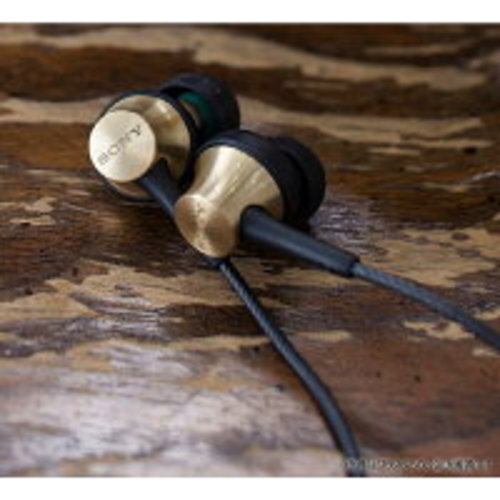 Sony MDR-EX650AP In-Ear Headphones Brass Housing w/ Mic Remote Smartphone Silver