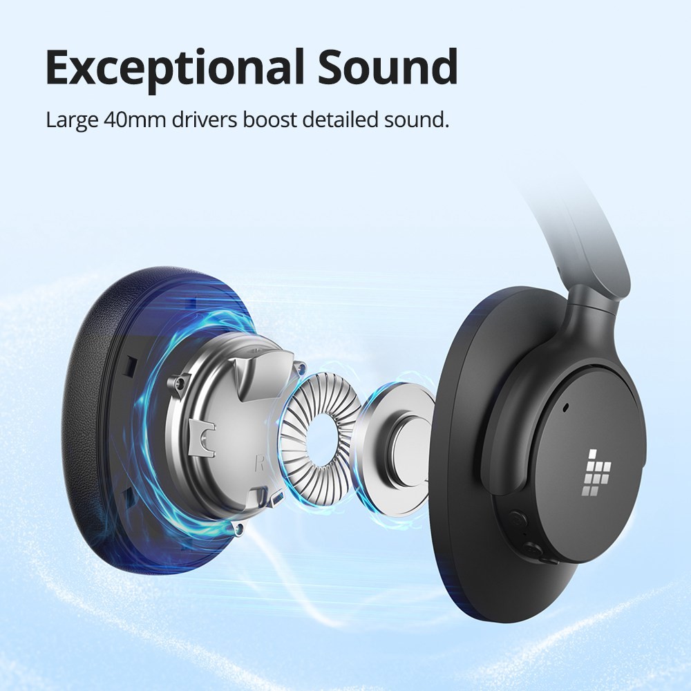 Tronsmart Q20 Wireless Headphones Bluetooth Headphones Active Noise Cancellation