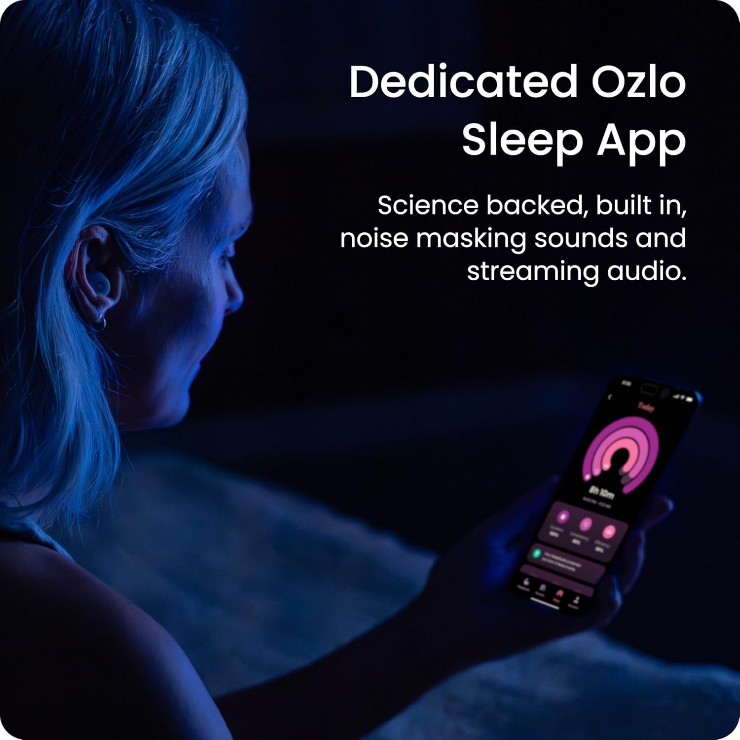 Ozlo Sleepbuds Comfortable Side Sleeper Headphones Bluetooth