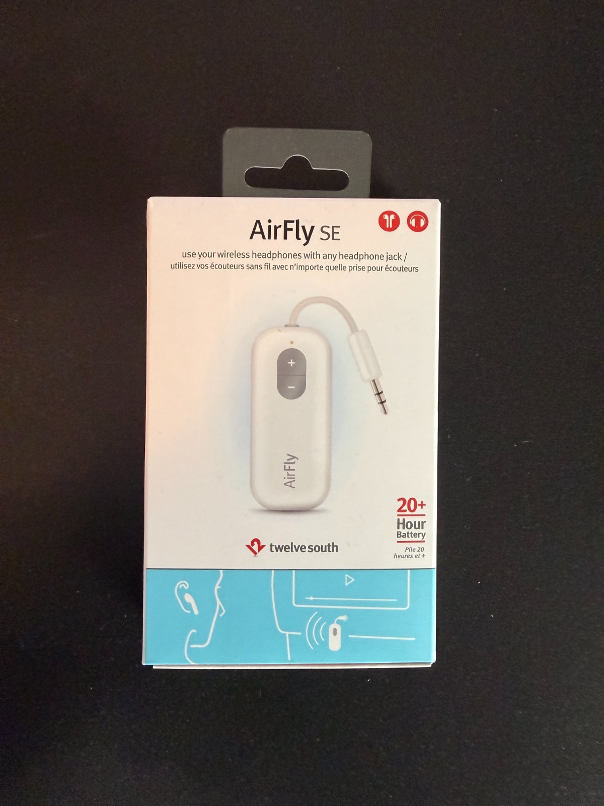 Twelve South AirFly SE Bluetooth Wireless Audio Transmitter Adapter – Open Box