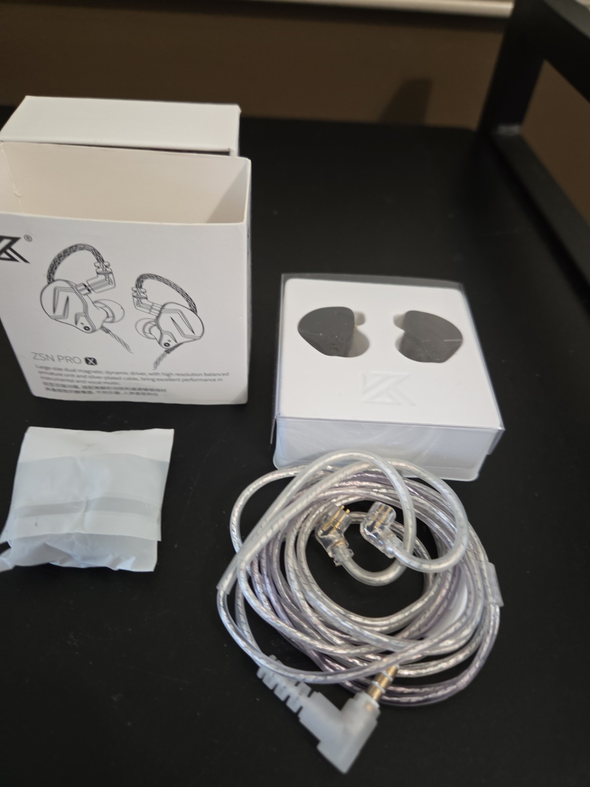 KZ ZSN Pro X Earbuds Wired Headphones 3.5mm Jack WITH MIC / OPEN BOX ITEM