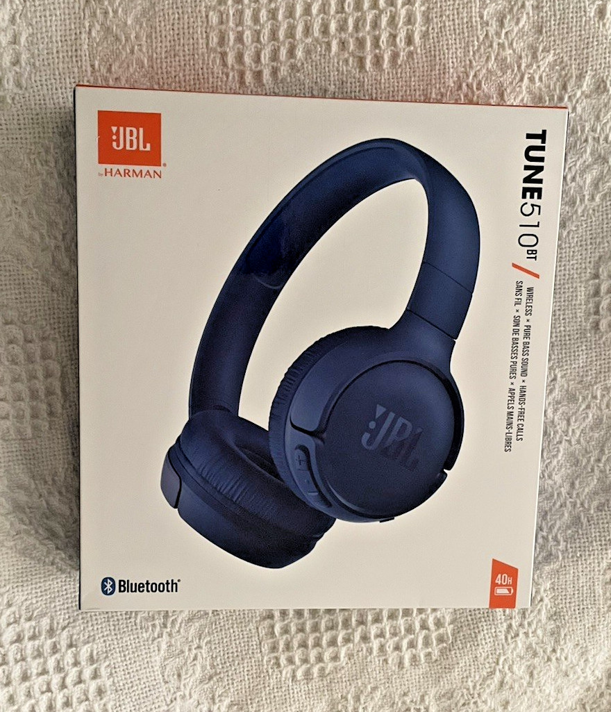 BL Tune 510BT Wireless Bluetooth On-Ear Headphones Blue New Sealed Pure Bass