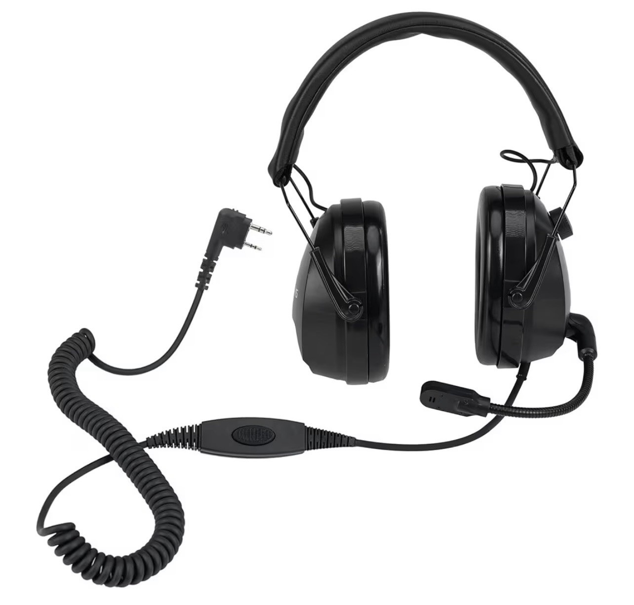 Retevis EHK012 Over-the-Head Noise Reduction Headset Kenwood 2Pin Headphones