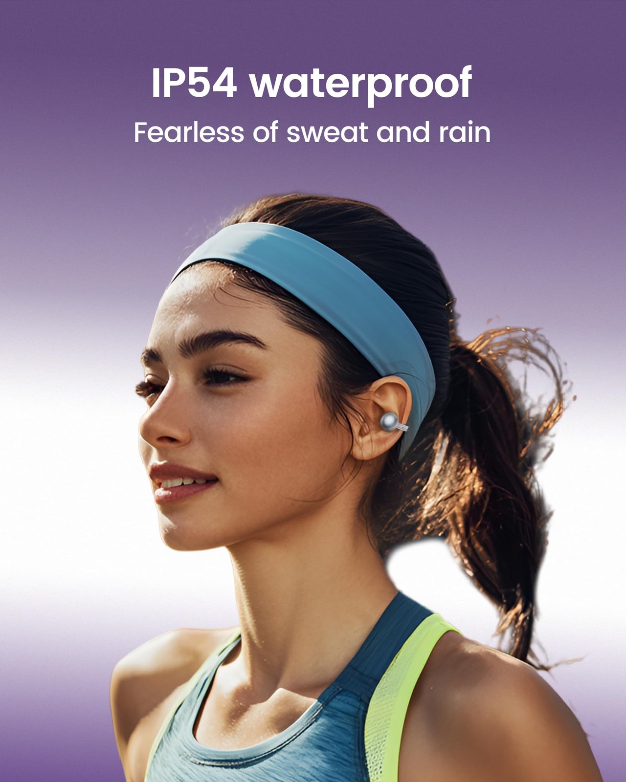 Mojawa Starclip Open-Ear Wireless Bluetooth Headphones Clip-On Earbuds Soft