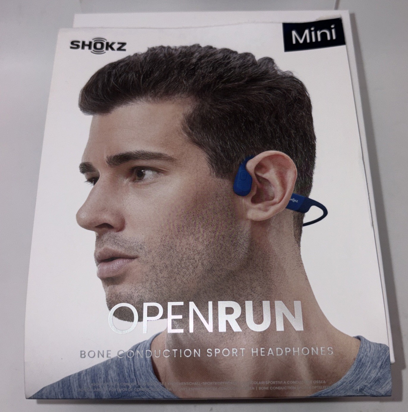 Shokz – OpenRun Mini Bone Conduction Open-Ear Endurance Headphones – Blue