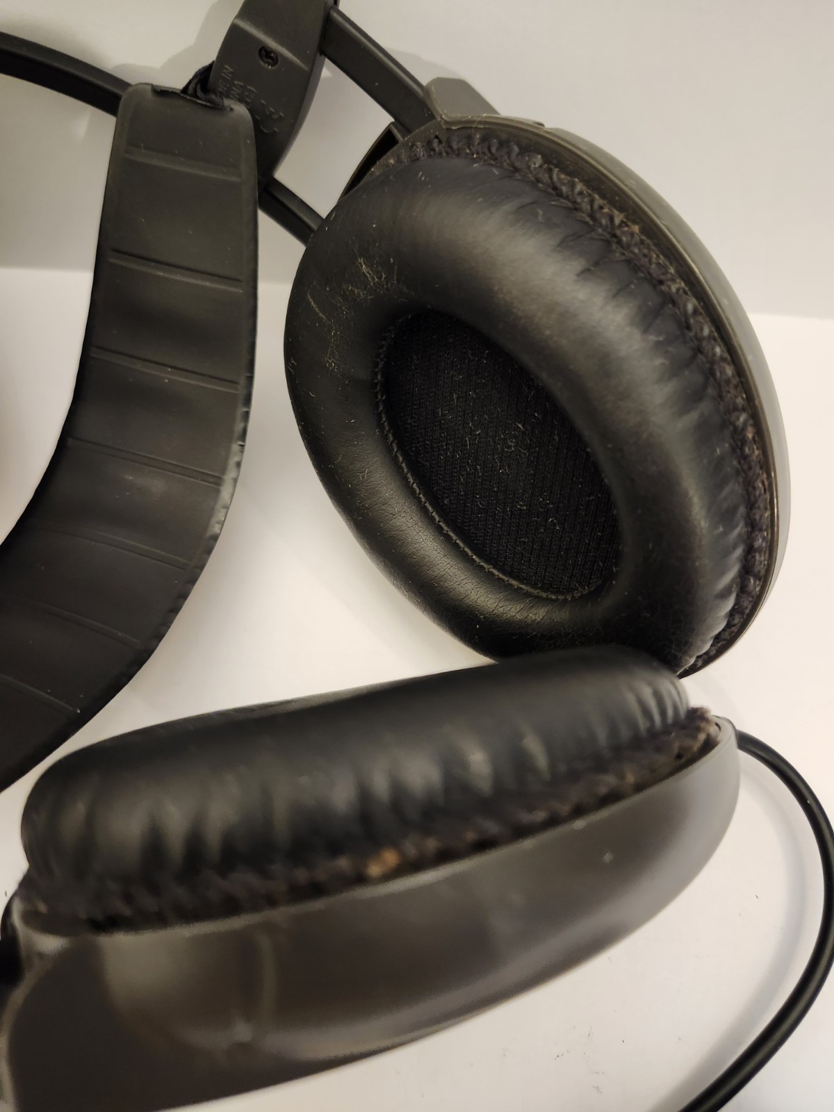 2x Vintage AKG K55 Stereo Headphones Tested Working Retro Over Ear Audio Lot