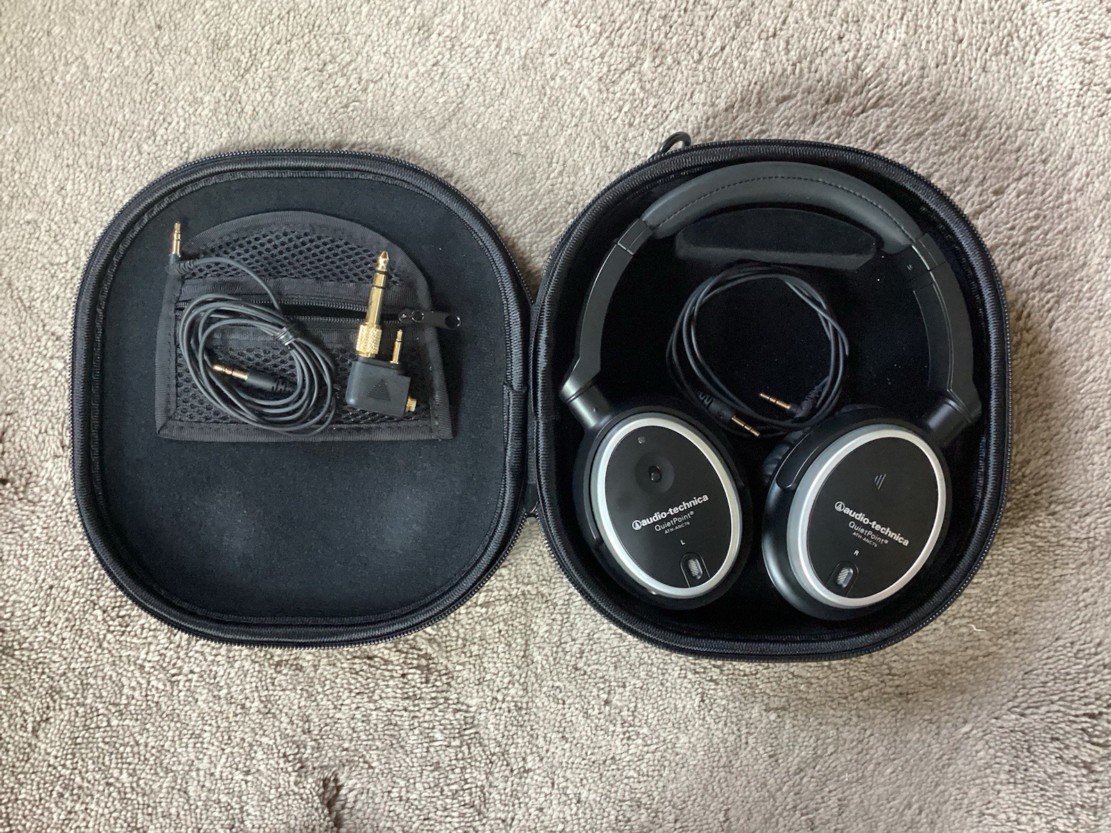 Audio-Technica ATH-ANC7B-QUIETPOINT Noise-Cancelling Headphones