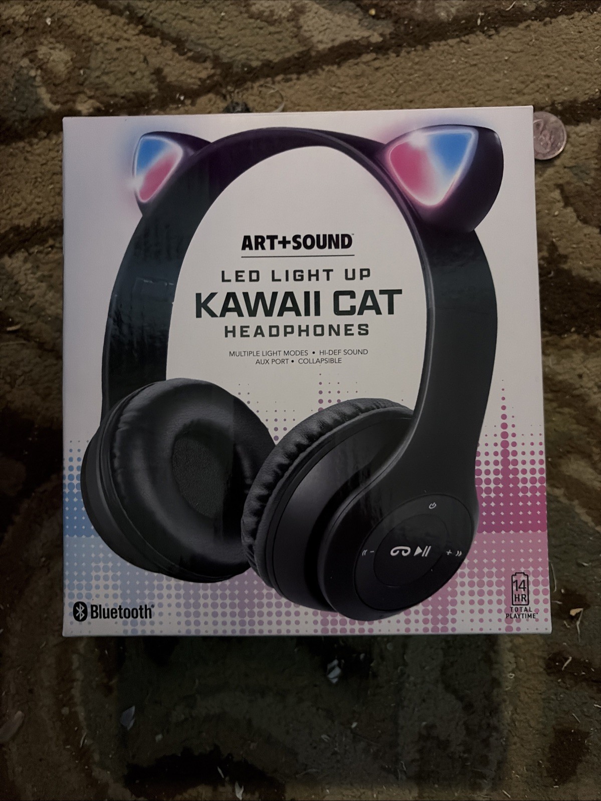 Art studio Led Light Up Kawaii Cat Headphones