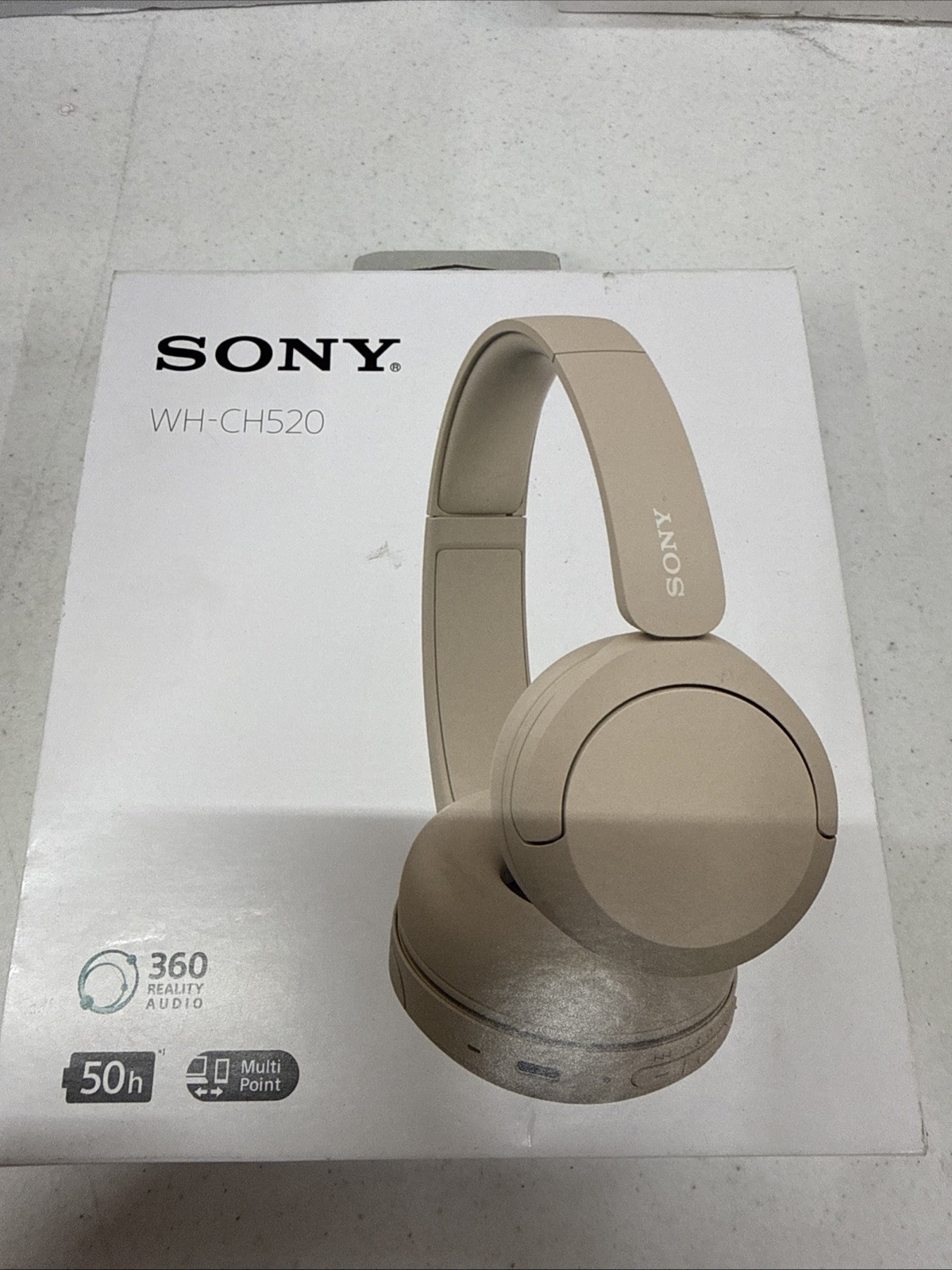 Sony WH-CH520 Wireless On-Ear Bluetooth Headphones – Beige New SEALED