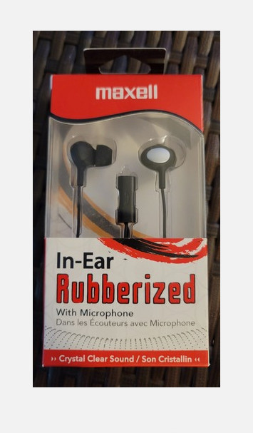 Maxell In Ear Rubberized Headset