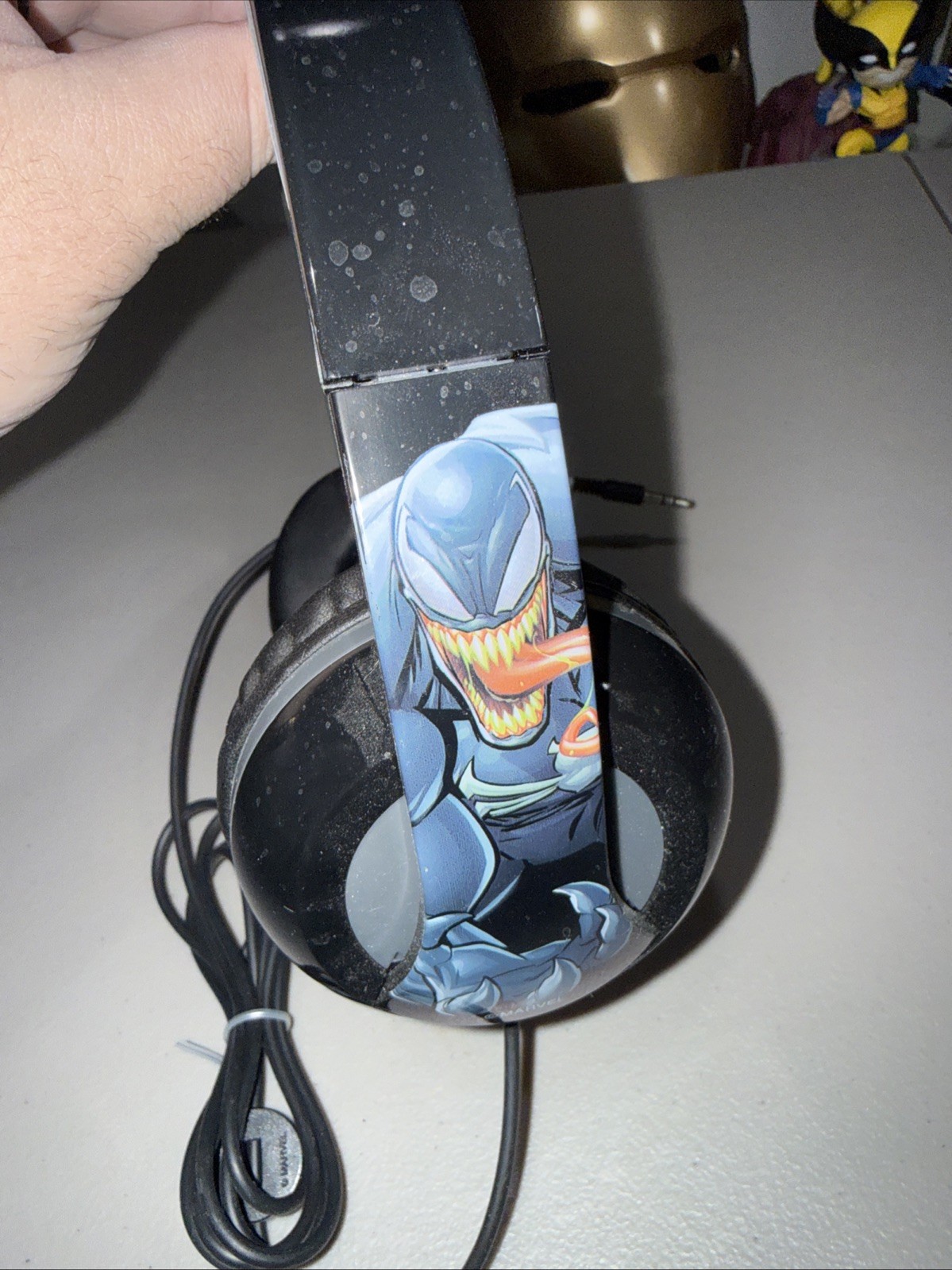 Marvel Youth Venom Stereo Headphones New in Box 5ft Cord 40mm Driver 32Ohms