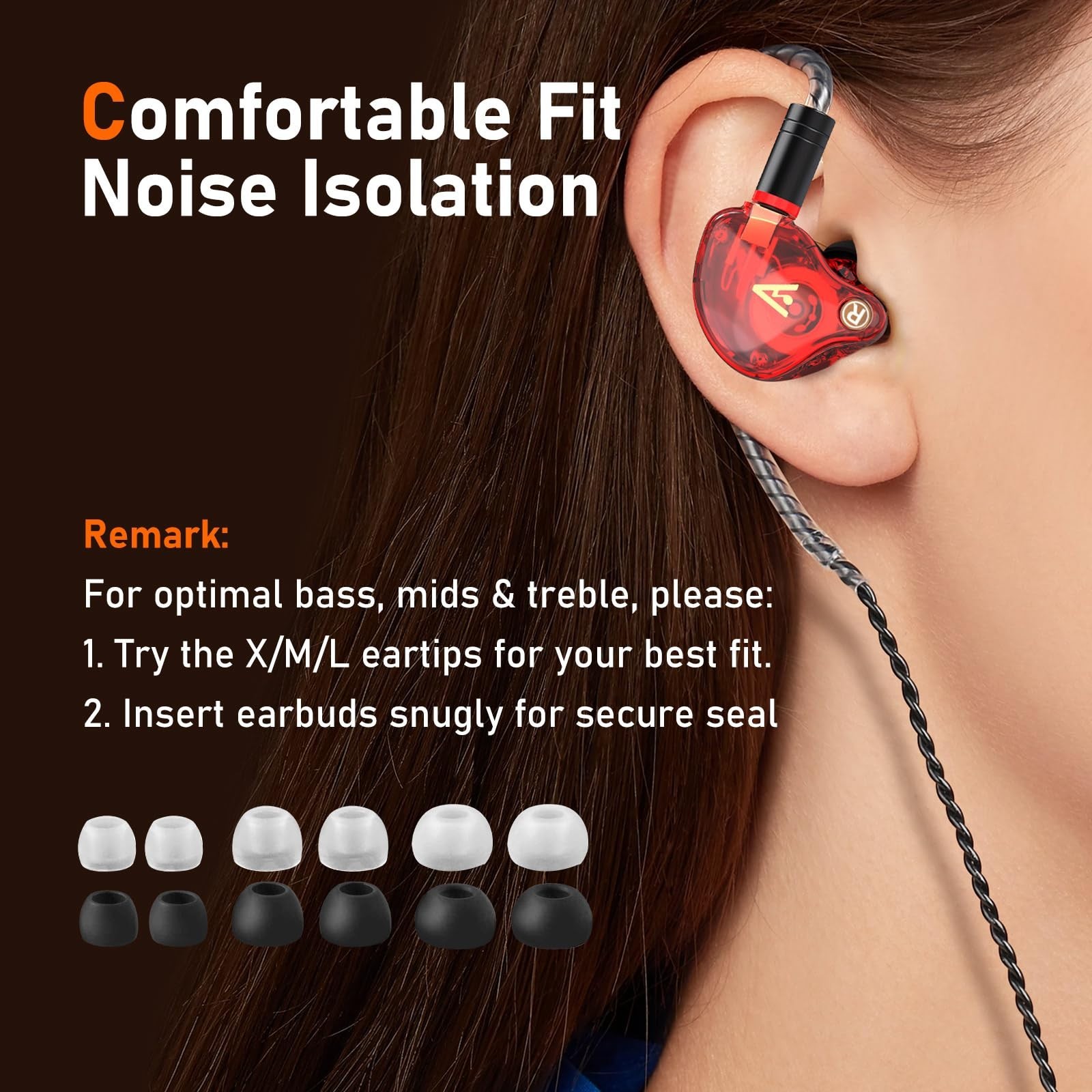 USB-C Wired Earbuds HiFi Sound Noise Isolating Earphones for iPhone 17/16/15 – D