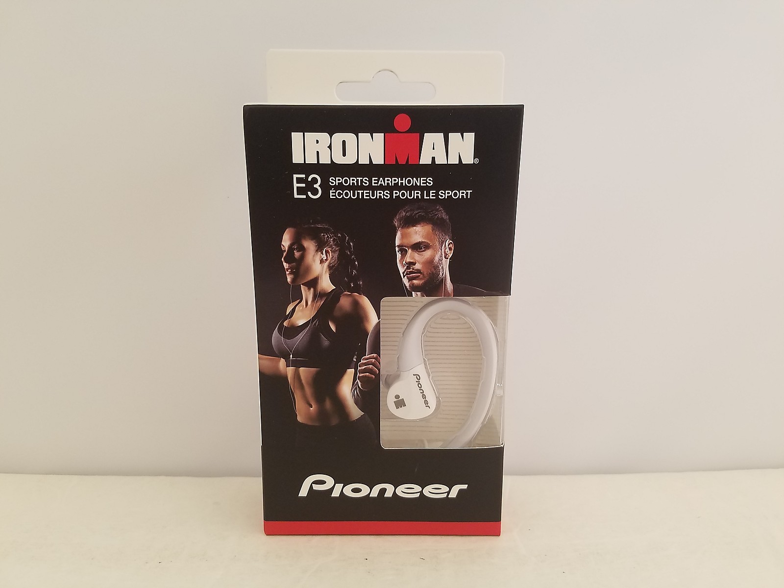 Pioneer IRONMAN E3 Sports Earphones | White | SE-E3M(W) | SE-E3M(W)CC | Large